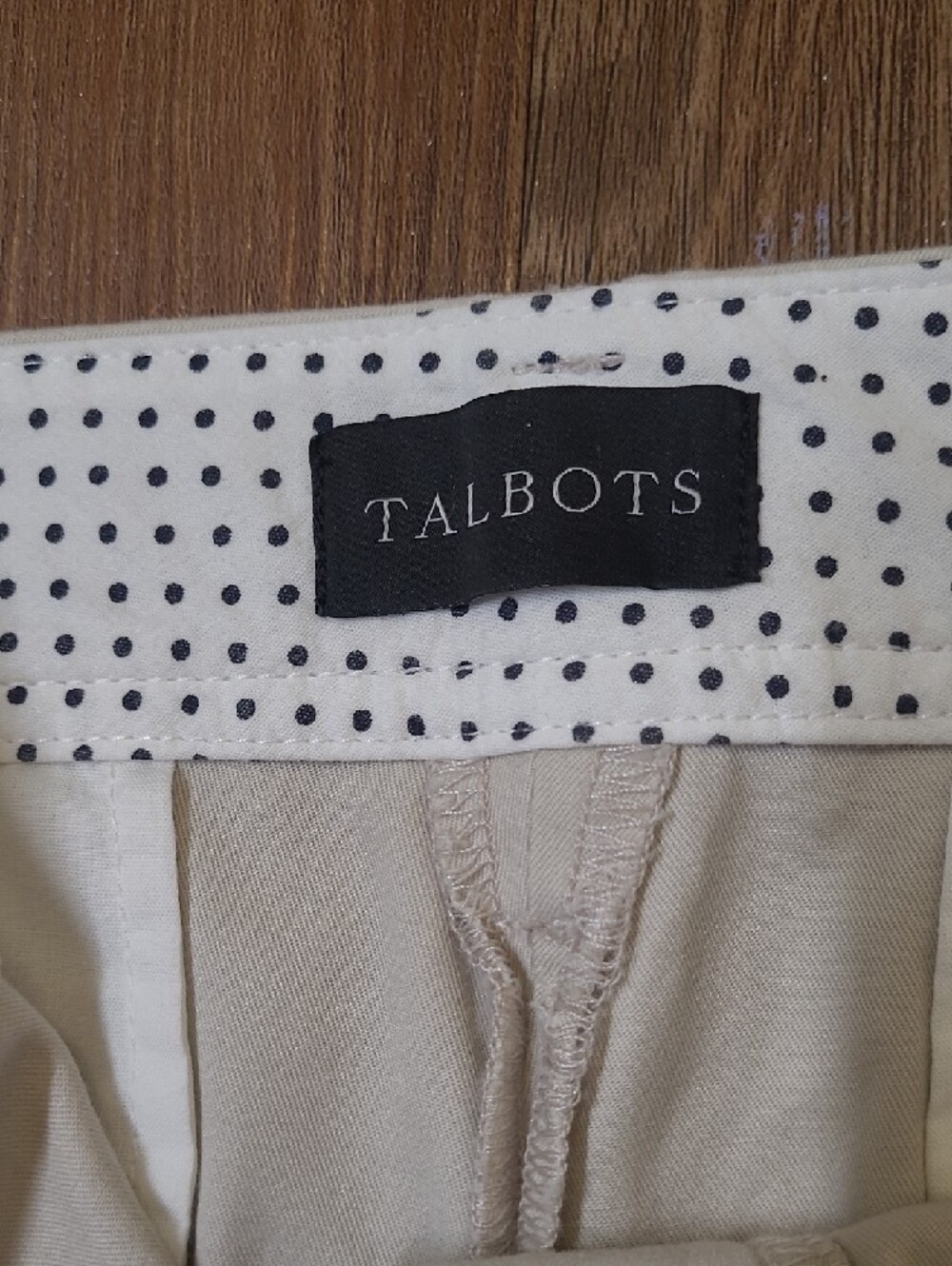 Talbots Light Beige Tailored Bermuda Shorts - Picture 2 of 11
